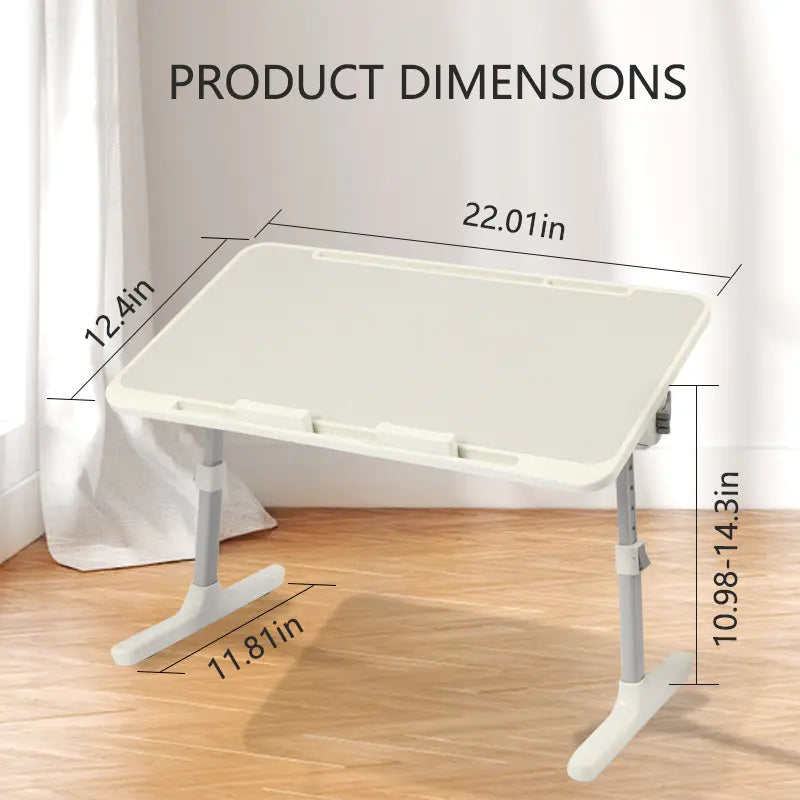 ⏰ Clearance sale ends today!💻 Adjustable Laptop Lap Desk with USB Ports, Mini Fan & LED Light | Foldable Bed Tray with Storage Drawer