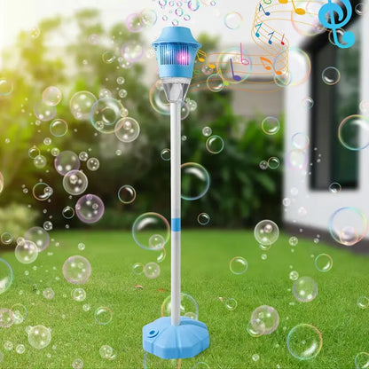 SEESE Bubble Maker For Kids - Adjustable Height Stand, Auto Blaster with Music, Perfect for Backyard,FunIdeal for Outdoor Parties Holiday gifts