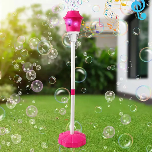 SEESE Bubble Maker For Kids - Adjustable Height Stand, Auto Blaster with Music, Perfect for Backyard,FunIdeal for Outdoor Parties Holiday gifts