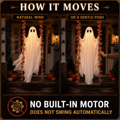 ⏰ Clearance sale ends today! Light-up swaying ghost Halloween decoration.