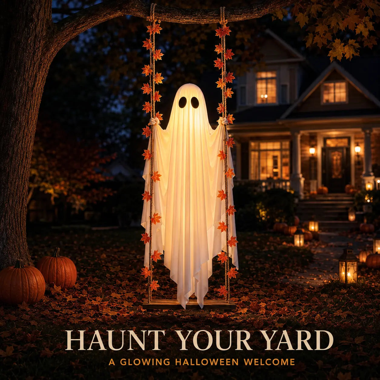 ⏰ Clearance sale ends today! Light-up swaying ghost Halloween decoration.