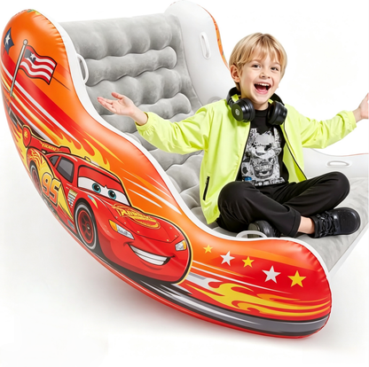 🧸 Inflatable Sensory Rocking Chair for Kids | Montessori Air Cloud Rocker Sofa for Ages 3–8,Sensory Room Supply for Autism ADHD, Premium Leak-Proof PVC, Portable Inflation, Self-Soothing Motor Skills Training Birthday Cool Gift.